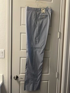 Men's Light Blue Seersucker Dress Pants